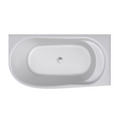 Decina Natalia 1500 Back-to-Corner Freestanding Bath (Right) - NA1500RWIO