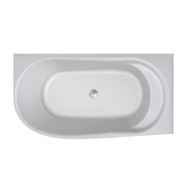 Decina Natalia 1500 Back-to-Corner Freestanding Bath (Right) - NA1500RW