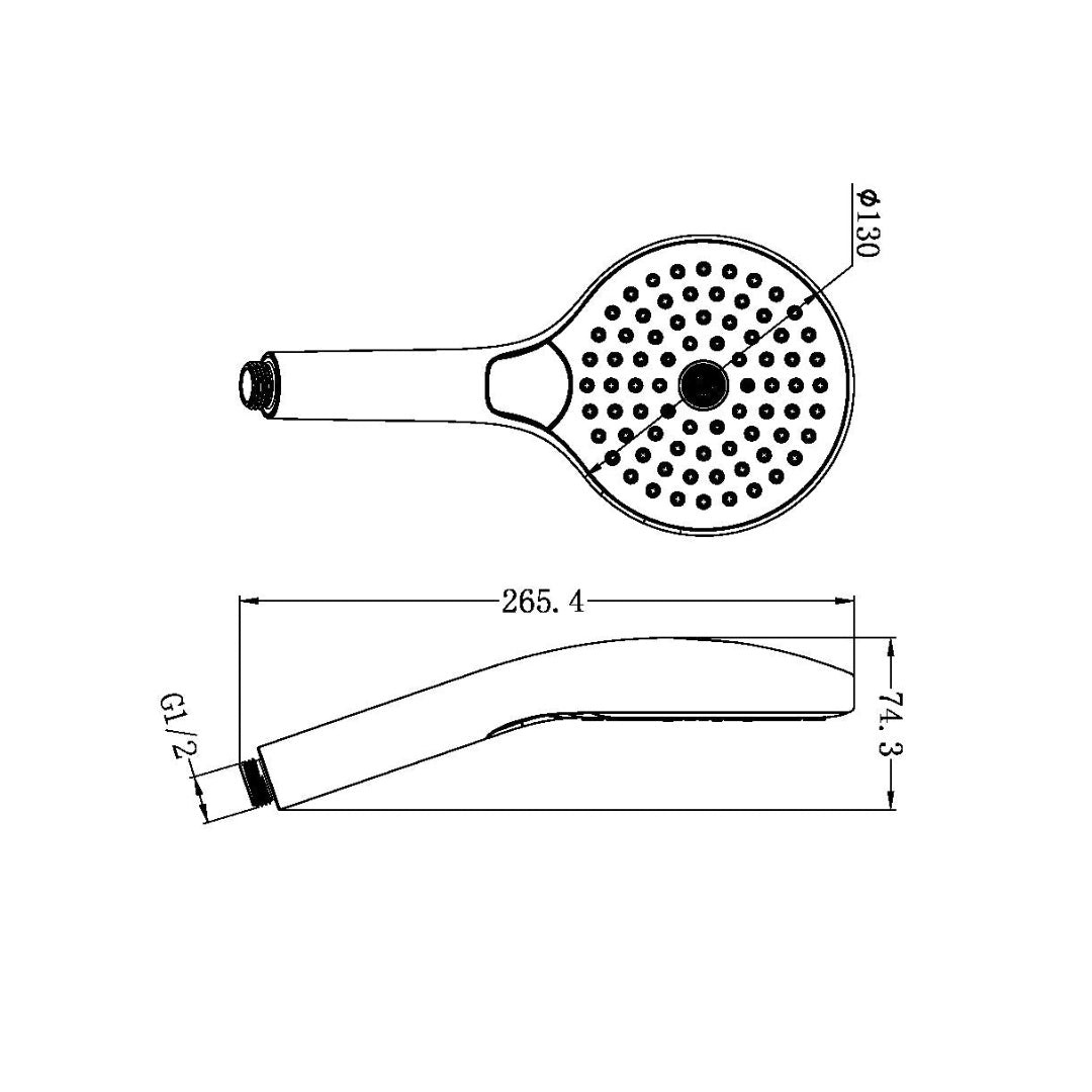 Nero Air Hand Shower Ii Brushed Bronze - NR508002BZ