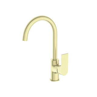Nero Bianca Kitchen Mixer Gooseneck Spout - LF Brushed Gold - NR321506BG