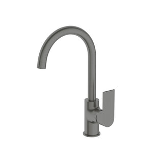 Nero Bianca Kitchen Mixer Gooseneck Spout - LF Gun Metal - NR321506GM