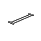 Nero Mecca Care 25mm Double Towel Grab Rail 600mm - Gun Metal - NRCR2524DGM