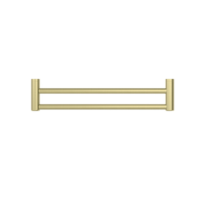Nero Mecca Care 25mm Double Towel Grab Rail 900mm - Brushed Gold