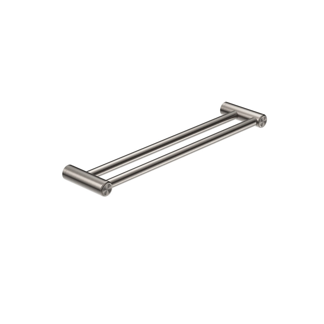 Nero Mecca Care 25mm Double Towel Grab Rail 900mm - Brushed Nickel - NRCR2530DBN