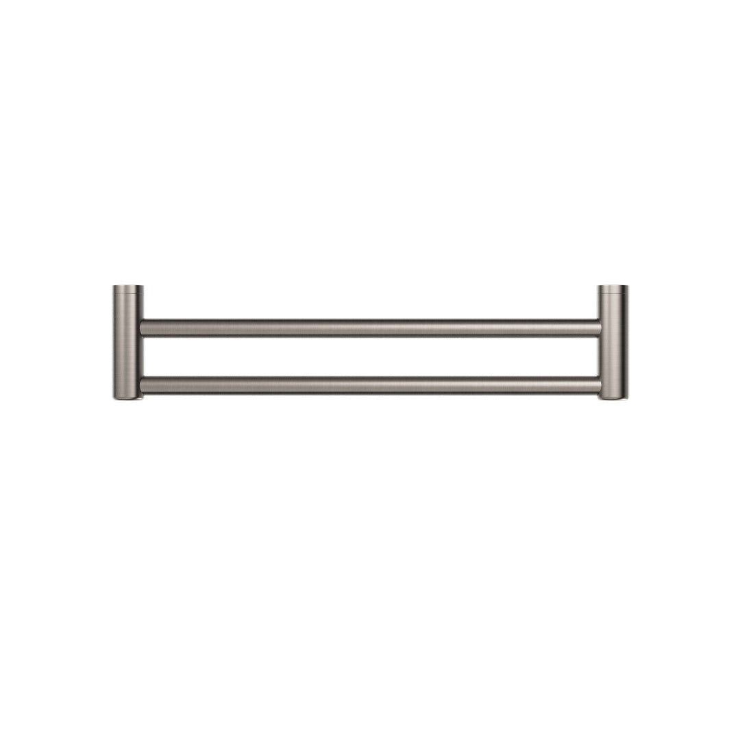 Nero Mecca Care 25mm Double Towel Grab Rail 900mm - Brushed Nickel - NRCR2530DBN