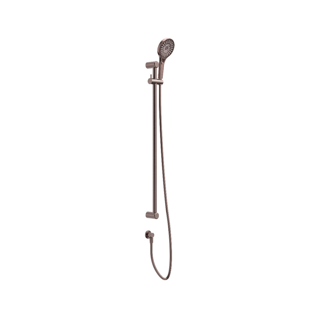 Nero Mecca Care 25mm Grab Rail And Adjustable Shower Rail Set 900mm - Brushed Bronze - NRCS004BZ