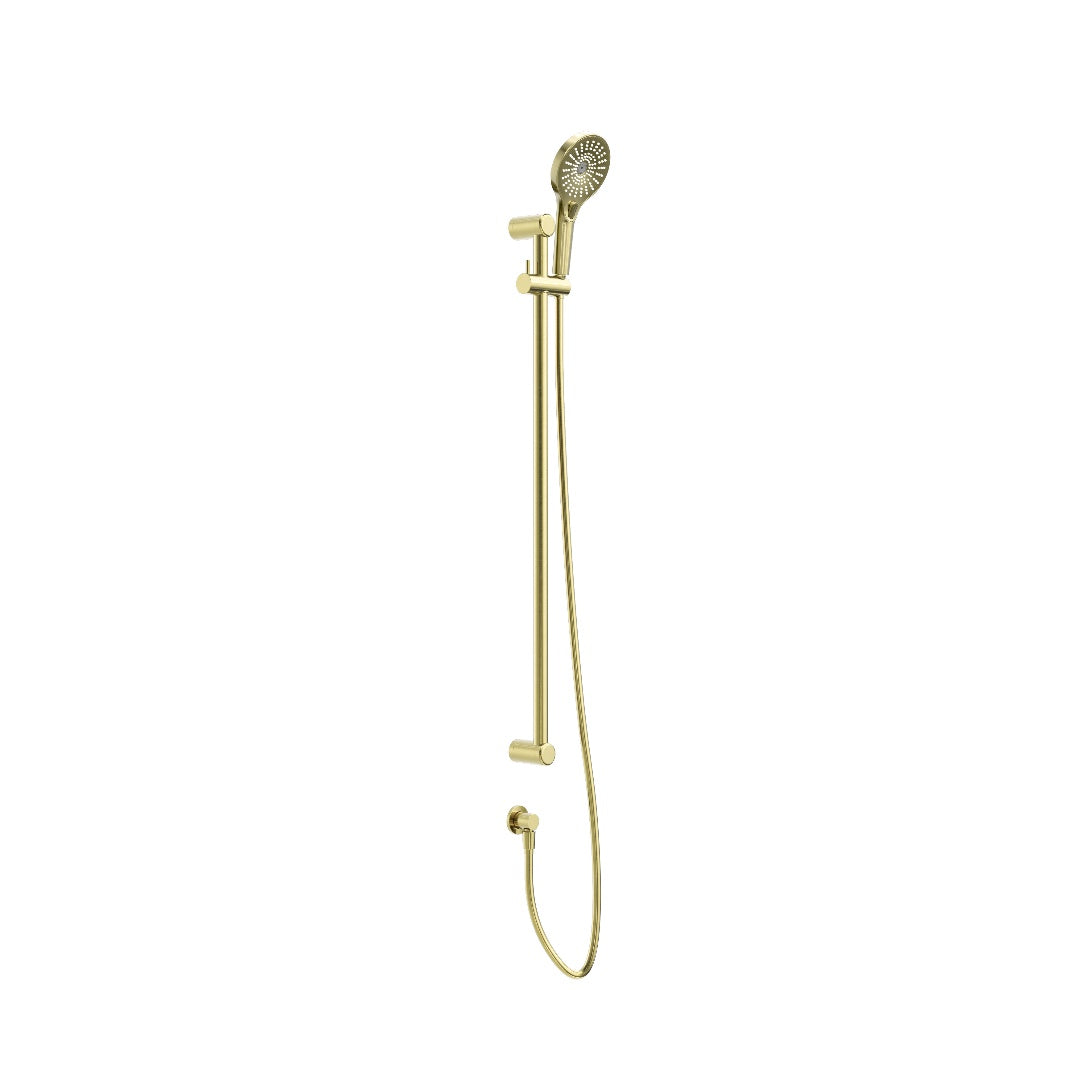 Nero Mecca Care 25mm Grab Rail And Adjustable Shower Rail Set 900mm - Brushed Gold - NRCS004BG