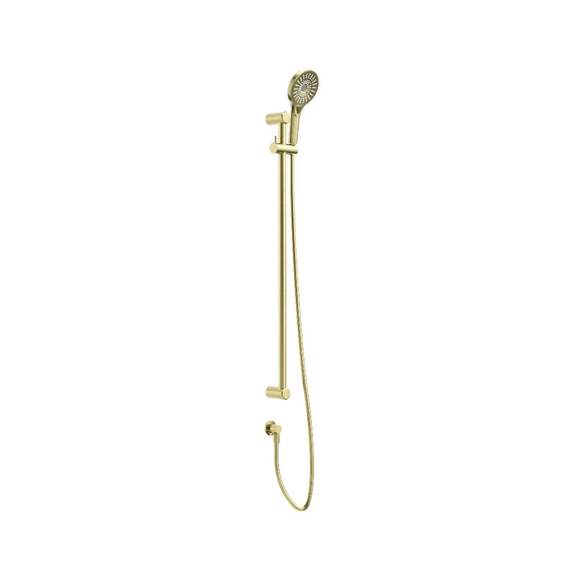 Nero Mecca Care 25mm Grab Rail And Adjustable Shower Rail Set 900mm - Brushed Gold