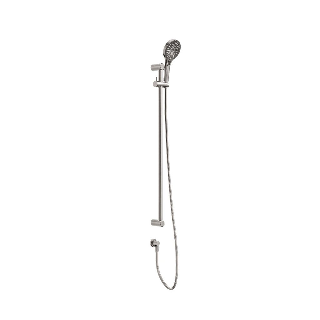 Nero Mecca Care 25mm Grab Rail And Adjustable Shower Rail Set 900mm - Brushed Nickel - NRCS004BN