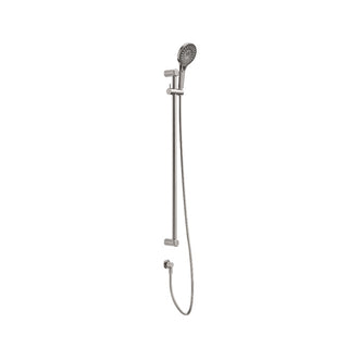 Nero Mecca Care 25mm Grab Rail And Adjustable Shower Rail Set 900mm - Brushed Nickel - NRCS004BN