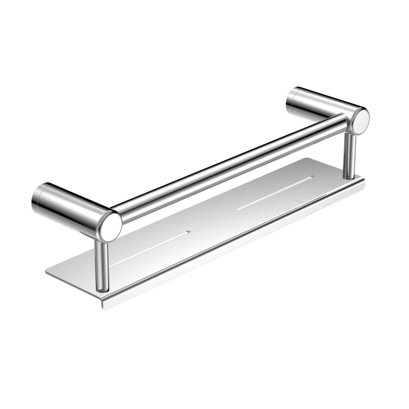 Nero Mecca Care 25mm Grab Rail With Shelf 300mm - Chrome