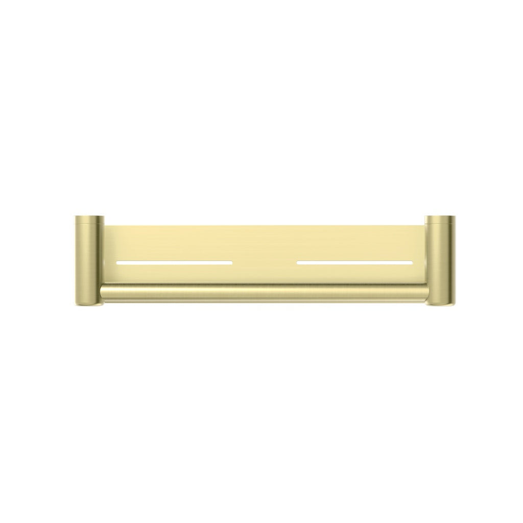 Nero Mecca Care 25mm Grab Rail With Shelf 450mm - Brushed Gold - NRCR2518CBG