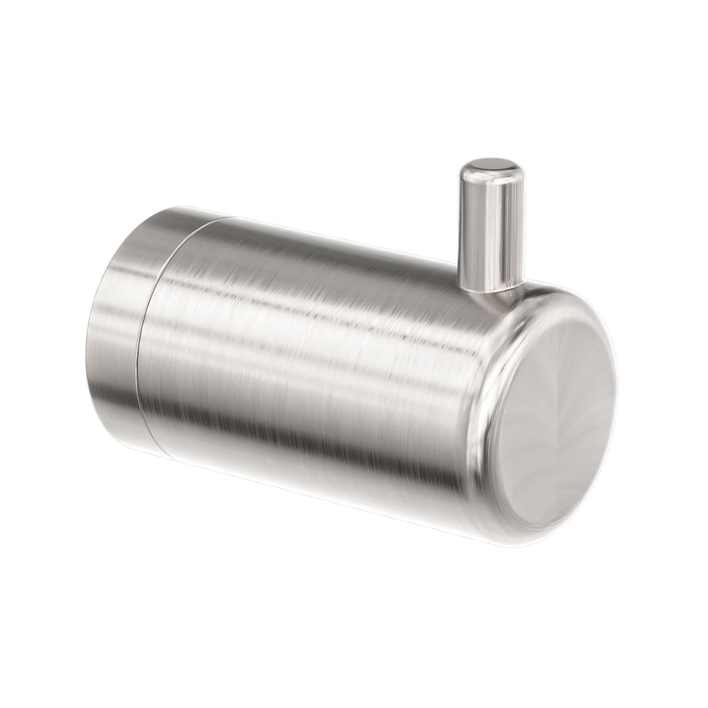 Nero Mecca Care 25mm Wall Hook - Brushed Nickel - NRCR2582BN