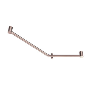 Nero Mecca Care 32mm Ambulant 45 Degree Bent Tube Grab Rail 450X650mm - Brushed Bronze - NRCR3245DBZ
