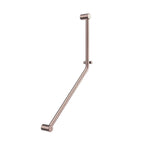 Nero Mecca Care 32mm Ambulant 45 Degree Bent Tube Grab Rail 450X650mm - Brushed Bronze - NRCR3245DBZ