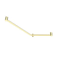 Nero Mecca Care 32mm Ambulant 45 Degree Bent Tube Grab Rail 450X650mm - Brushed Gold - NRCR3245DBG