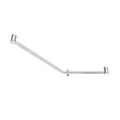 Nero Mecca Care 32mm Ambulant 45 Degree Bent Tube Grab Rail 450X650mm - Brushed Nickel - NRCR3245DBN