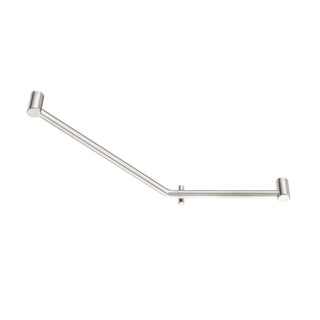 Nero Mecca Care 32mm Ambulant 45 Degree Bent Tube Grab Rail 450X650mm - Brushed Nickel - NRCR3245DBN