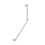 Nero Mecca Care 32mm Ambulant 45 Degree Bent Tube Grab Rail 450X650mm - Brushed Nickel - NRCR3245DBN