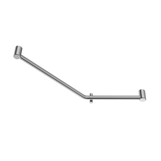 Nero Mecca Care 32mm Ambulant 45 Degree Bent Tube Grab Rail 450X650mm - Chrome - NRCR3245DCH