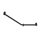 Nero Mecca Care 32mm Ambulant 45 Degree Bent Tube Grab Rail 450X650mm - Matte Black - NRCR3245DMB