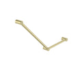 Nero Mecca Care 32mm Ambulant Toilet Grab Rail 45 Degree 750X450mm - Brushed Gold - NRCR3245ABG
