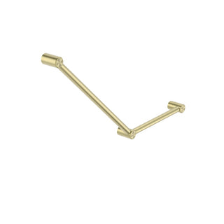 Nero Mecca Care 32mm Ambulant Toilet Grab Rail 45 Degree 750X450mm - Brushed Gold - NRCR3245ABG