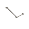 Nero Mecca Care 32mm Ambulant Toilet Grab Rail 45 Degree 750X450mm - Brushed Nickel - NRCR3245ABN