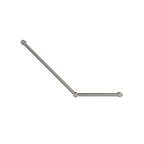 Nero Mecca Care 32mm Ambulant Toilet Grab Rail 45 Degree 750X450mm - Brushed Nickel - NRCR3245ABN