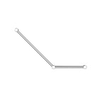 Nero Mecca Care 32mm Ambulant Toilet Grab Rail 45 Degree 750X450mm - Chrome - NRCR3245ACH
