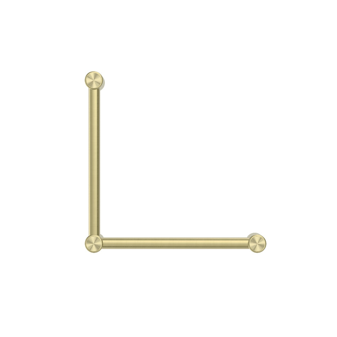 Nero Mecca Care 32mm Ambulant Toilet Grab Rail 90 Degree 450X450mm - Brushed Gold - NRCR3290ABG