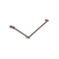 Nero Mecca Care 32mm Dda Grab Rail Set 45 Degree 750X900mm - Brushed Bronze - NRCR3245BZ