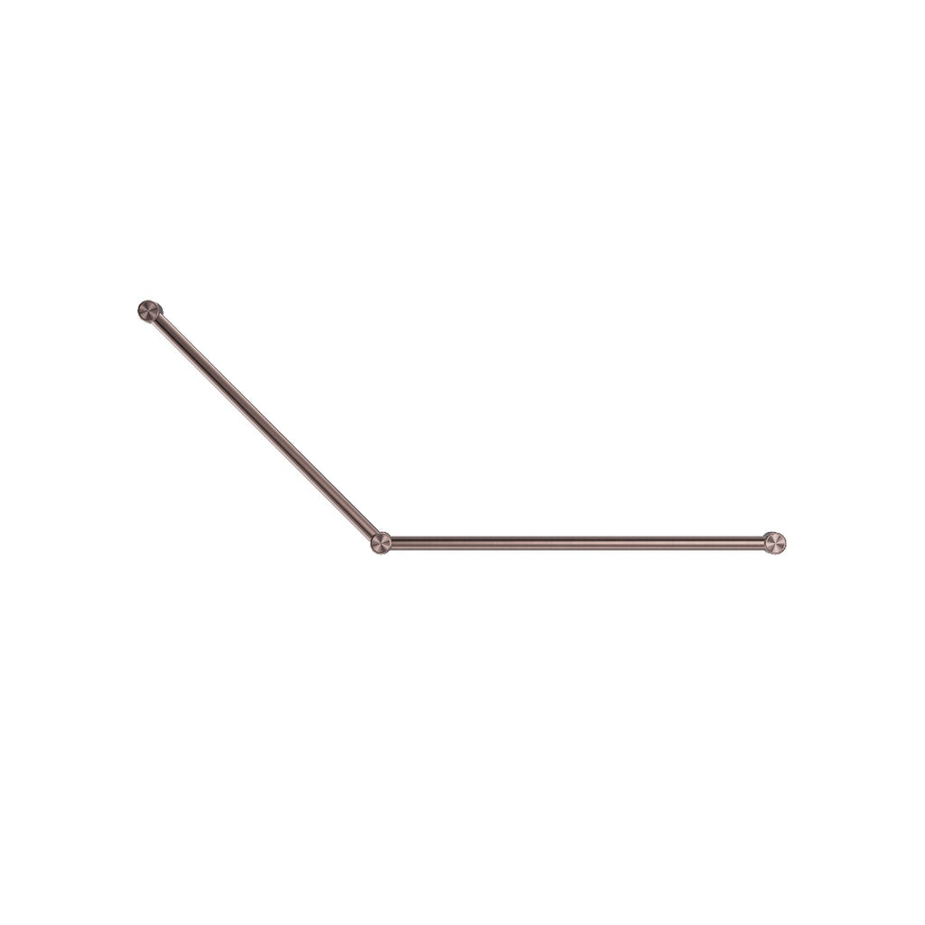 Nero Mecca Care 32mm Dda Grab Rail Set 45 Degree 750X900mm - Brushed Bronze - NRCR3245BZ