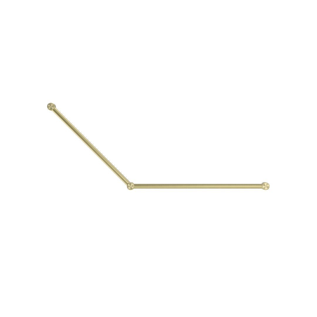 Nero Mecca Care 32mm Dda Grab Rail Set 45 Degree 750X900mm - Brushed Gold - NRCR3245BG