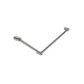Nero Mecca Care 32mm Dda Grab Rail Set 45 Degree 750X900mm - Brushed Nickel - NRCR3245BN