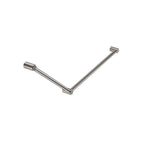 Nero Mecca Care 32mm Dda Grab Rail Set 45 Degree 750X900mm - Brushed Nickel - NRCR3245BN