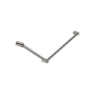 Nero Mecca Care 32mm Dda Grab Rail Set 45 Degree 750X900mm - Brushed Nickel - NRCR3245BN