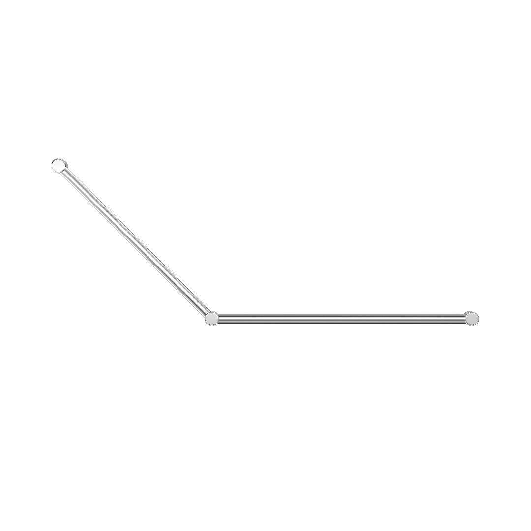 Nero Mecca Care 32mm Dda Grab Rail Set 45 Degree 750X900mm - Chrome - NRCR3245CH