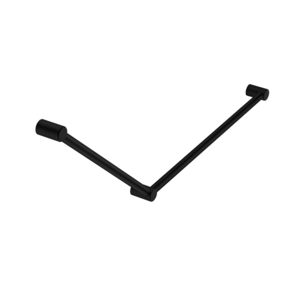 Nero Mecca Care 32mm Dda Grab Rail Set 45 Degree 750X900mm - Matte Black - NRCR3245MB