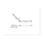 Nero Mecca Care 32mm Dda Grab Rail Set 45 Degree 750X900mm - Matte Black - NRCR3245MB