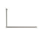 Nero Mecca Care 32mm Dda Grab Rail Set 90 Degree 600X1000mm - Brushed Nickel - NRCR3290BN