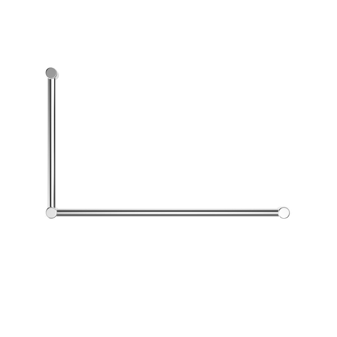 Nero Mecca Care 32mm Dda Grab Rail Set 90 Degree 600X1000mm - Chrome - NRCR3290CH