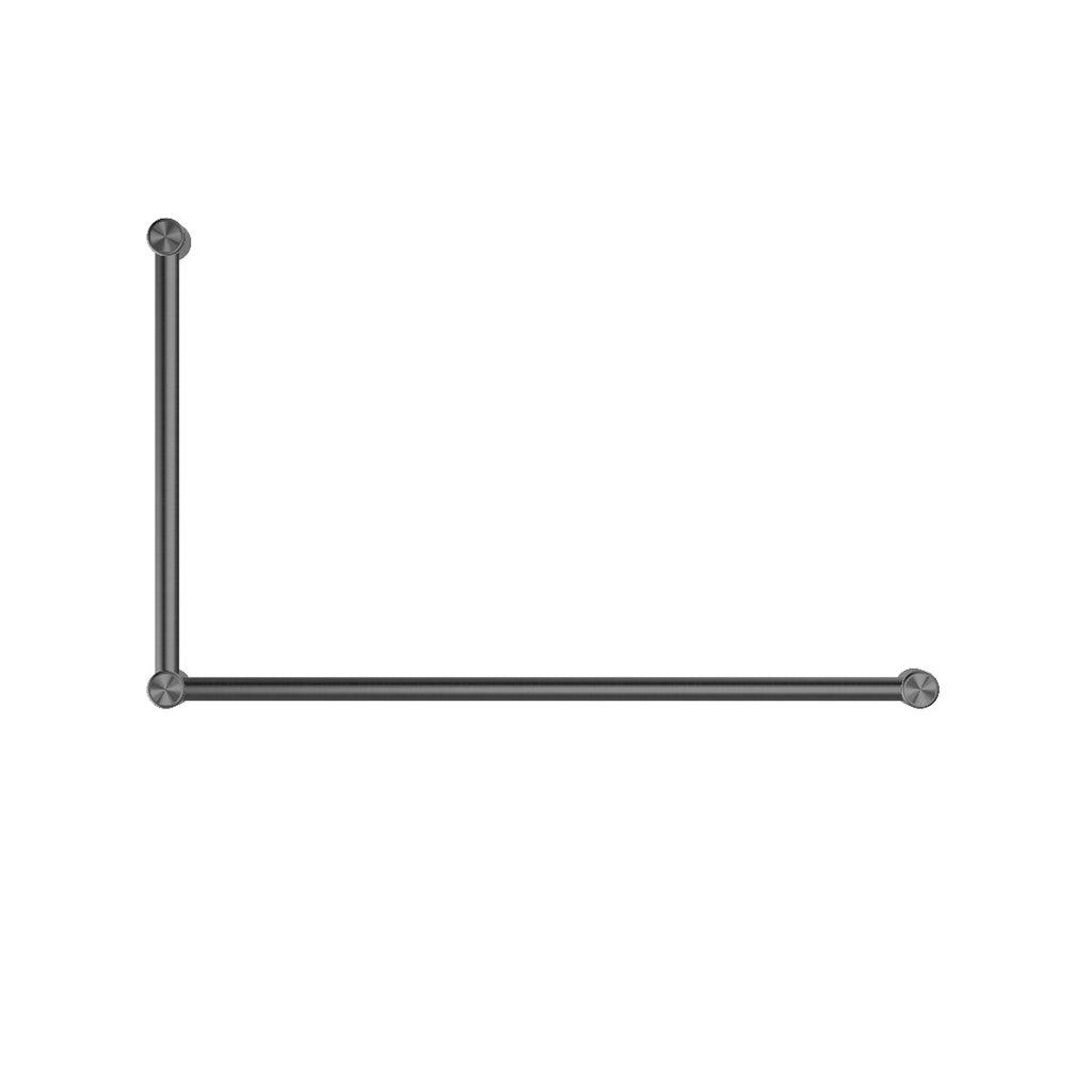 Nero Mecca Care 32mm Dda Grab Rail Set 90 Degree 600X1000mm - Gun Metal - NRCR3290GM
