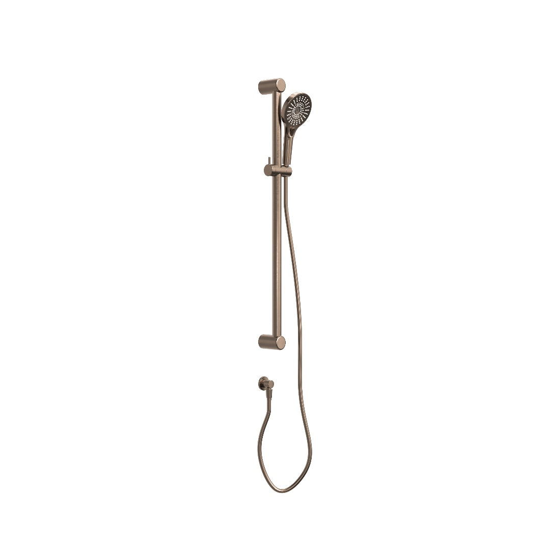 Nero Mecca Care 32mm Grab Rail And Adjustable Shower Rail Set 900mm - Brushed Bronze - NRCS005BZ