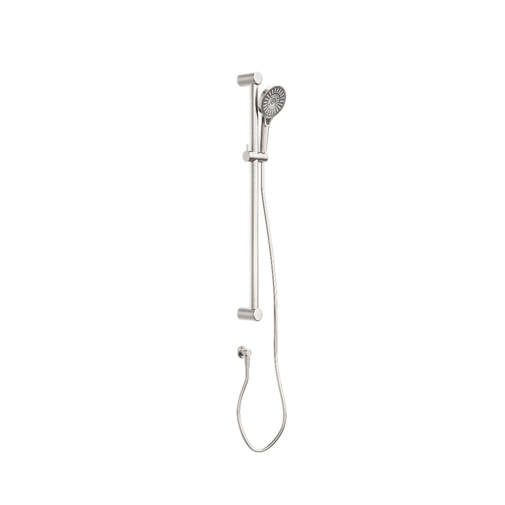 Nero Mecca Care 32mm Grab Rail And Adjustable Shower Rail Set 900mm - Brushed Nickel - NRCS005BN