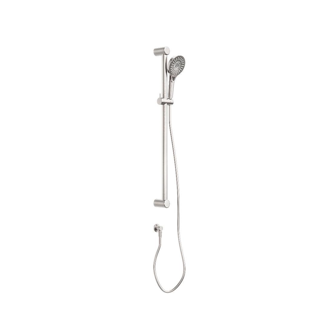 Nero Mecca Care 32mm Grab Rail And Adjustable Shower Rail Set 900mm - Brushed Nickel - NRCS005BN
