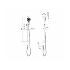 Nero Mecca Care 32mm Grab Rail And Adjustable Shower Rail Set 900mm - Chrome - NRCS005CH