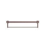 Nero Mecca Care 32mm Grab Rail With Towel Holder 300mm - Brushed Bronze - NRCR3212BBZ