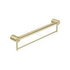 Nero Mecca Care 32mm Grab Rail With Towel Holder 600mm - Brushed Gold - NRCR3224BBG