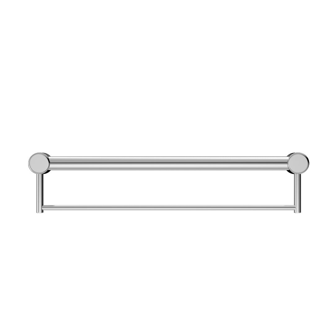 Nero Mecca Care 32mm Grab Rail With Towel Holder 600mm - Chrome - NRCR3224BCH